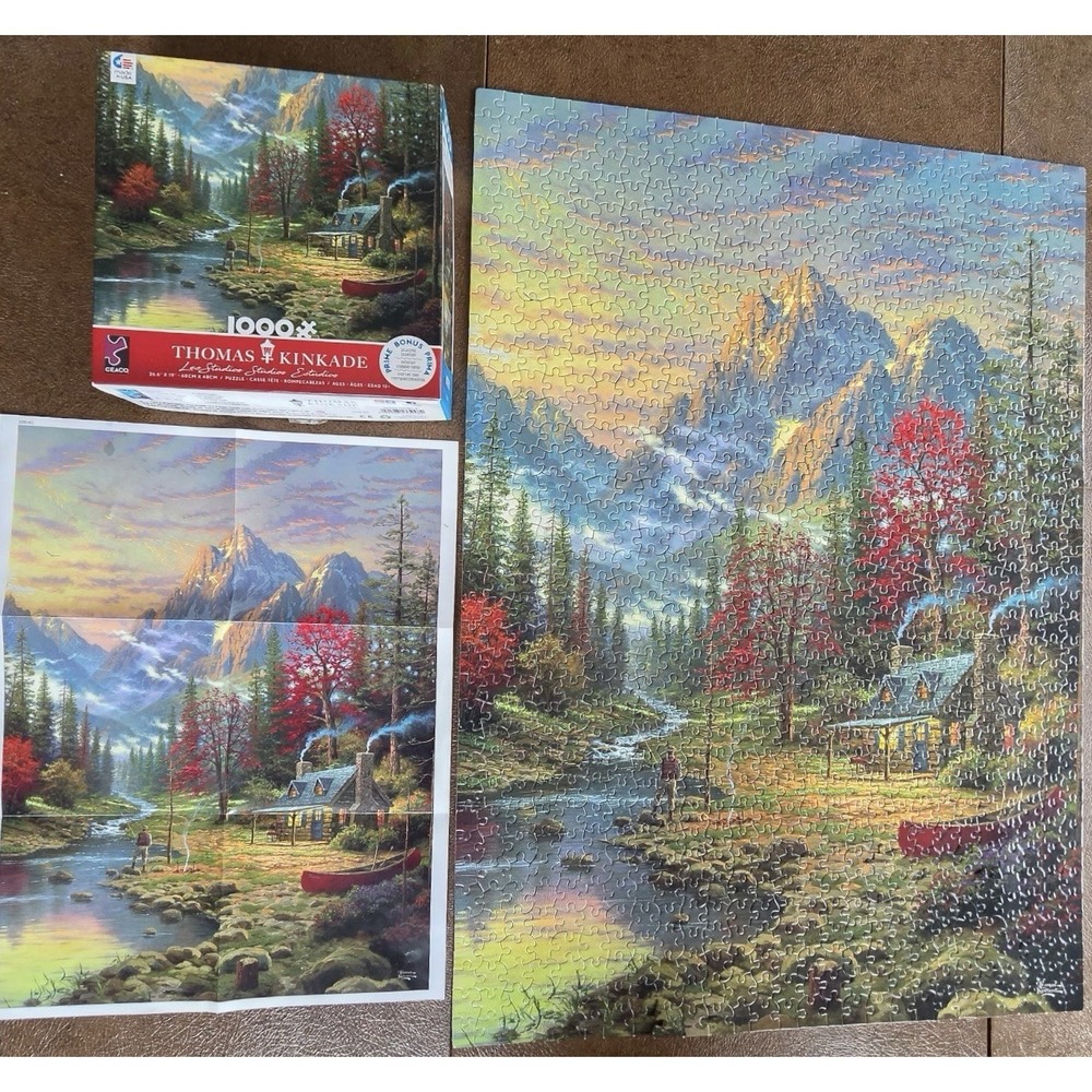 Thomas Kinkade The Good Life 1000-Piece Jigsaw Puzzle Ceaco 26.6" × 19" COMPLETE